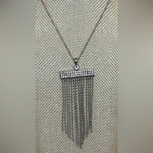 Touchstone Crystal On The Fringe Necklace
